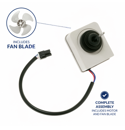 Evaporator Fan Motor & Blade Assembly