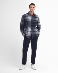Chapter Check Overshirt Blue Granite