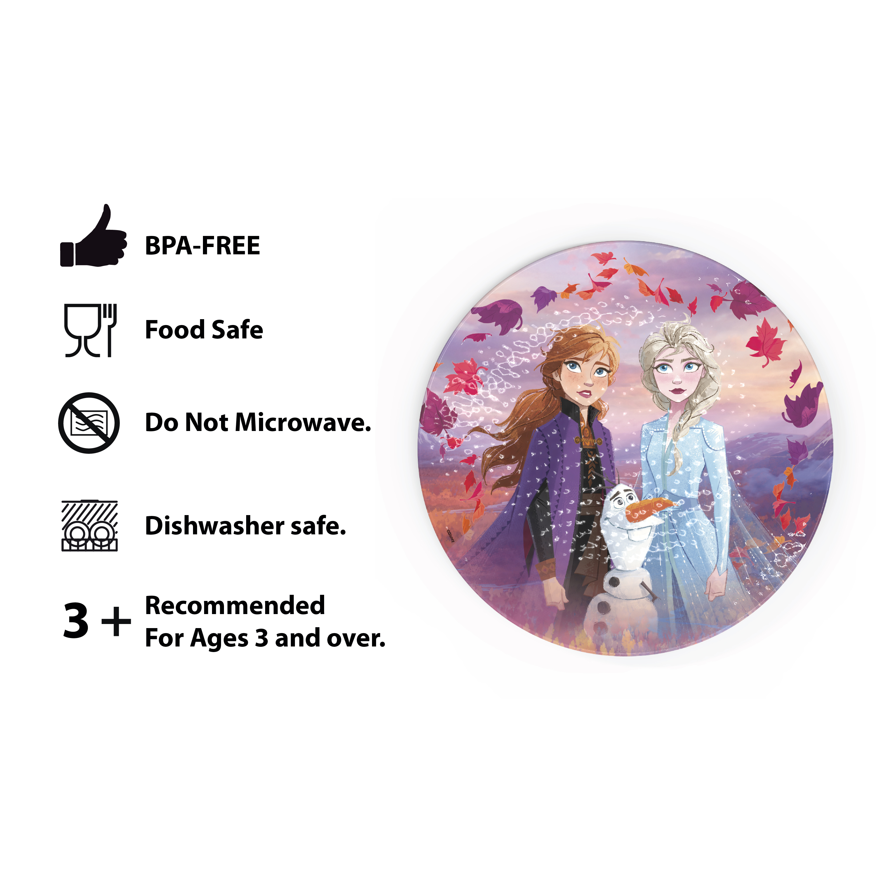 Disney Frozen 2 Movie Kids Plate and Bowl Set, Anna, Elsa & Olaf, 4-piece set slideshow image 8 Disney Frozen 2 Movie Kids Plate and Bowl Set, Anna, Elsa & Olaf, 4-piece set slideshow image 8