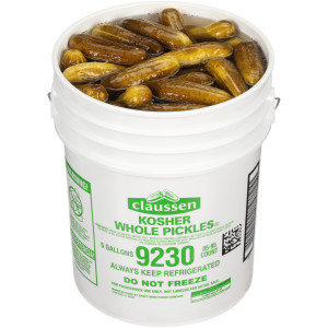 CLAUSSEN Whole Dill Pickles, 5 gal. Pail, 85-95 Count image