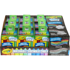 Washable Sidewalk Chalk Tray, 16 Per Pack, Tray of 12 Packs