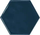Pixie Navy 4″ Hexagon Wall Tile Glossy