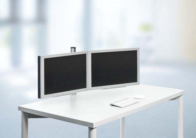 Novus TSS Duo is designed for easy alignment of two monitors for comfortable side-by-side viewing.