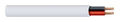 14 AWG 2-Conductor 0.012 to 0.015 Thick 0.222 in. Hole Dia. Broadcast and Security Cable Red