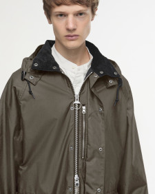 Barbour for Margaret Howell Waxed Parka Kelp