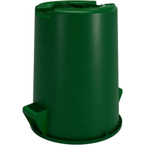 Carlisle, Bronco, Waste Bin Trash Container, 32 gal, Plastic, Green, Round, Receptacle