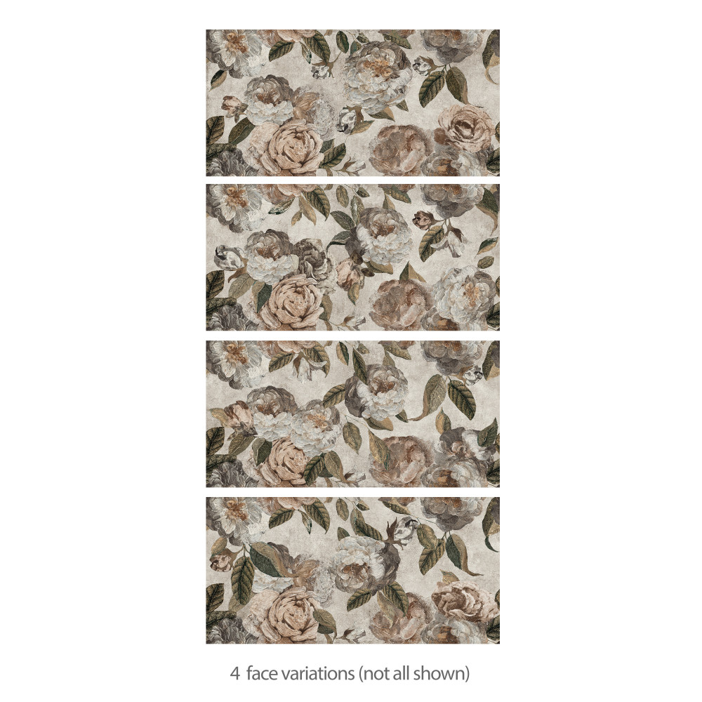 Parete Fiori Beige 23-1/2 in. x 47 in. Porcelain Floor and Wall Tile