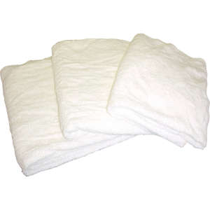 Hillyard, 10"x13", Cotton, White Cloth