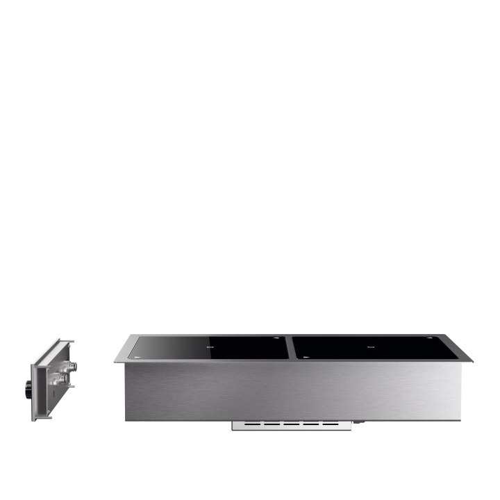 208- to 240-volt 2,900-watt two-hob drop-in induction range with programs
