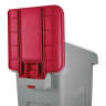 Rubbermaid Commercial, Slim Jim, 23 gal, Red, Recycling Station Billboard