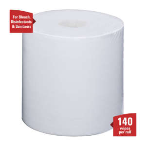 KIM06411, Kimberly Clark, WypAll CriticalClean WetTask, 1 ply, 12.00"x12.50", Synthetic, General Purpose Wipers, White