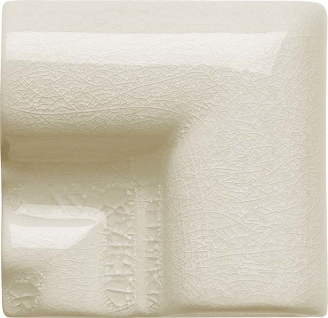 Sanibel White Sand 2x2 Rail Molding Frame Corner for 6" Molding Crackle