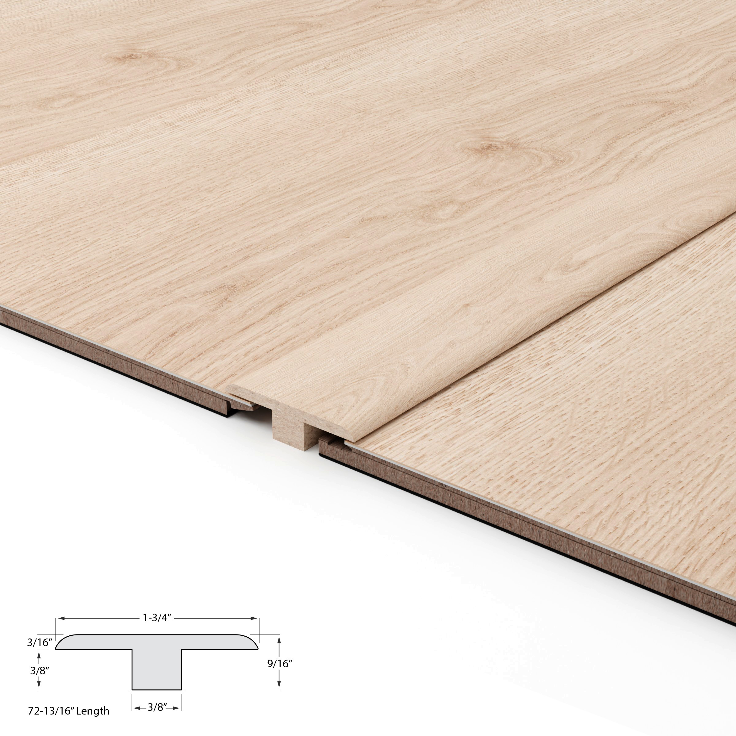 Rockaway Oak T-Mold 12mm view 3