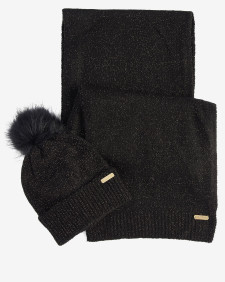 Sparkle Beanie & Scarf Gift Set Classic Black