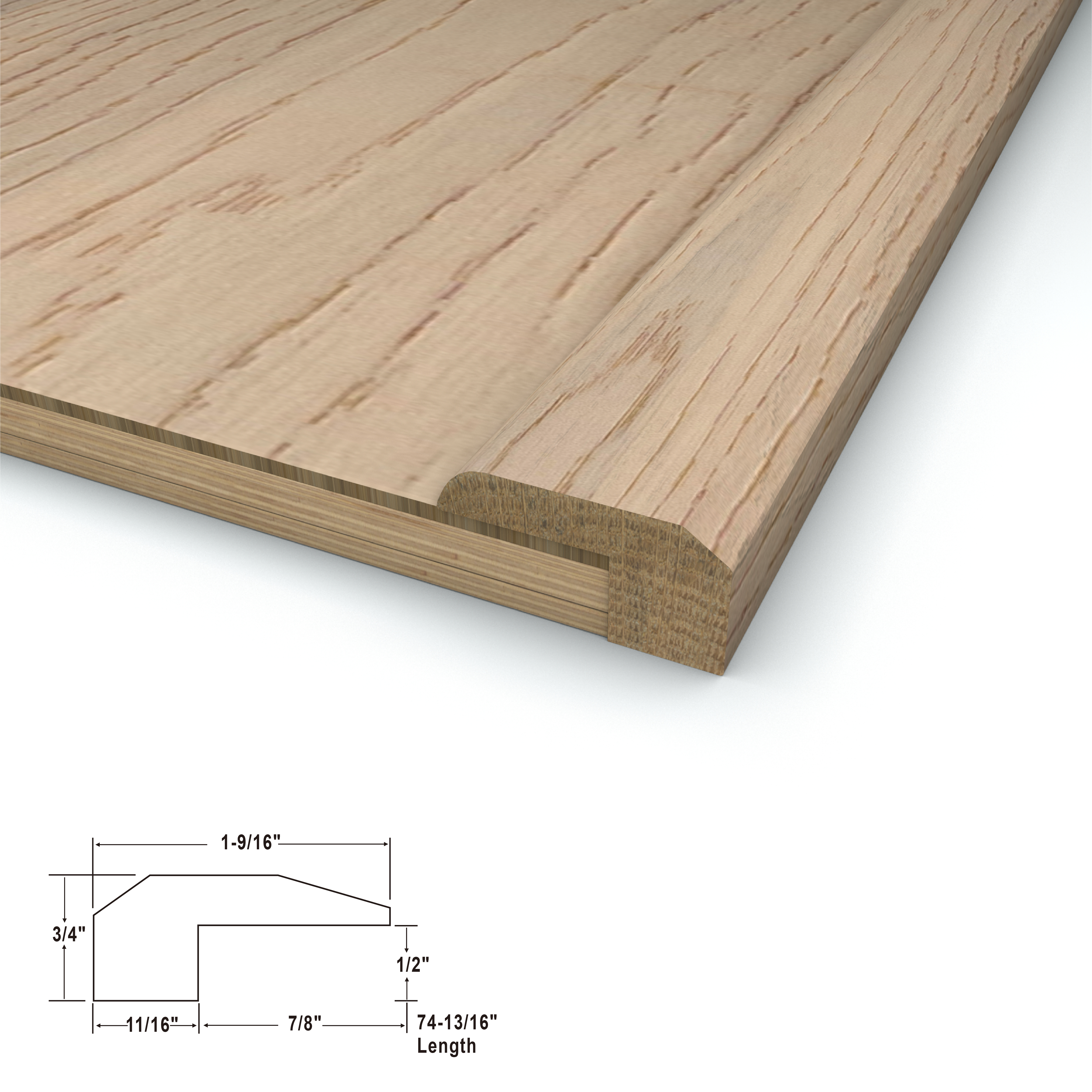 Beach Town Blanc Cali Hardwoods Threshold view 3