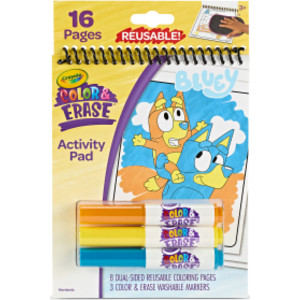 Color & Erase Reusable Activity Pad, Bluey