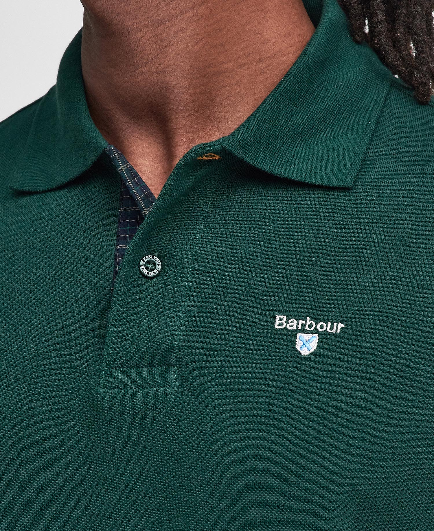 Tartan Pique Polo Shirt image number 4