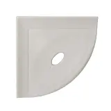 Retrofit Bath Accessoires Matte Gray Flatback 5″ Corner Soap Dish