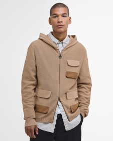 Barbour x TO KI TO Multi-Pocket Knitted Hoodie Cornstalk