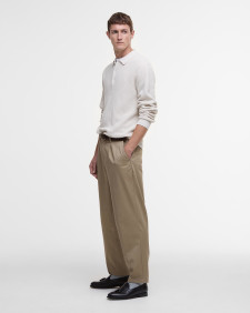Holt Knitted Polo Shirt Mist