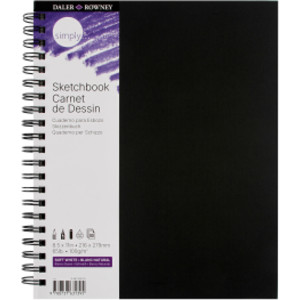 Simply... Sketchbook, Soft White, 80 Sheet, 8.5x11 inch, 1 Count