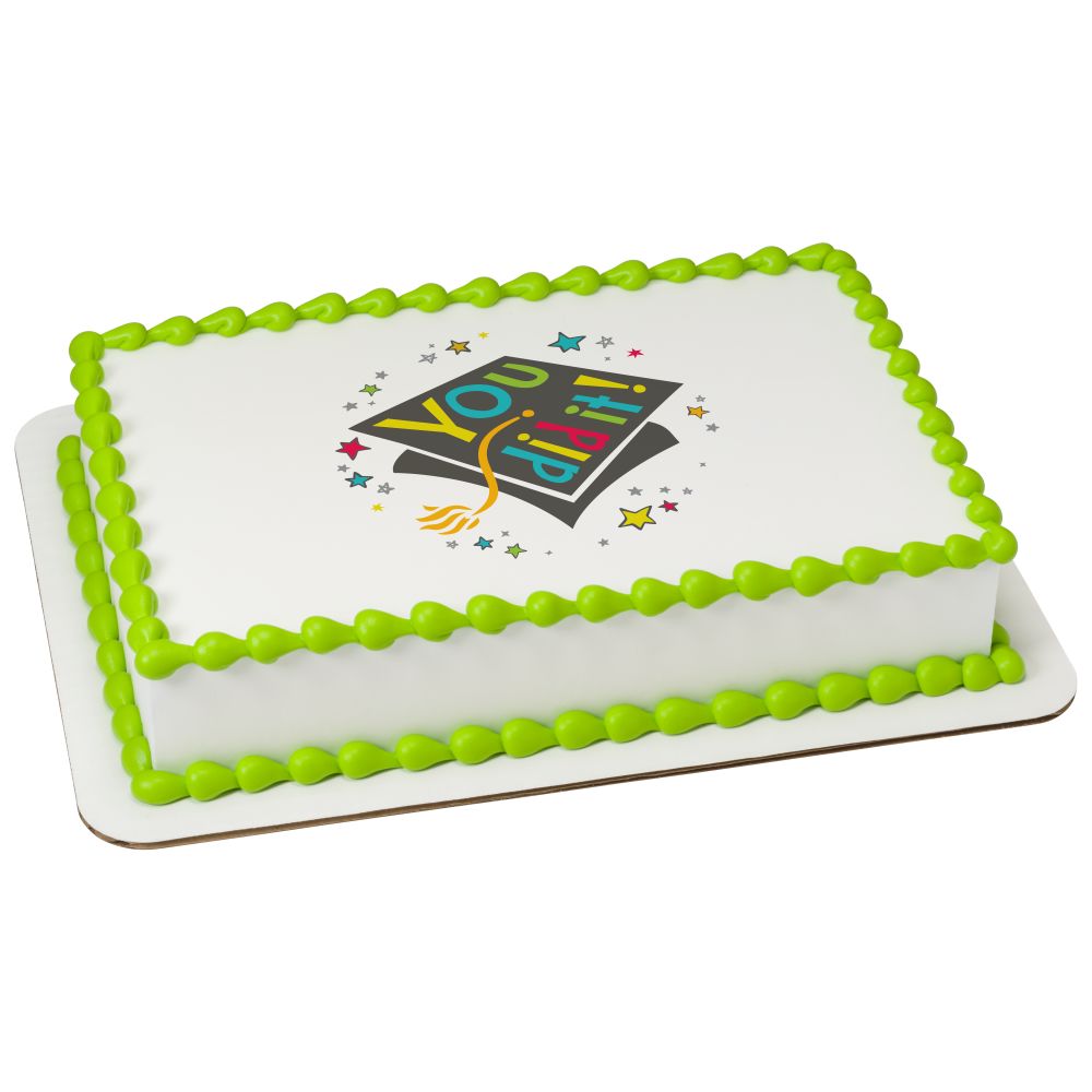 Image Cake Desk Doodles Grad Cap