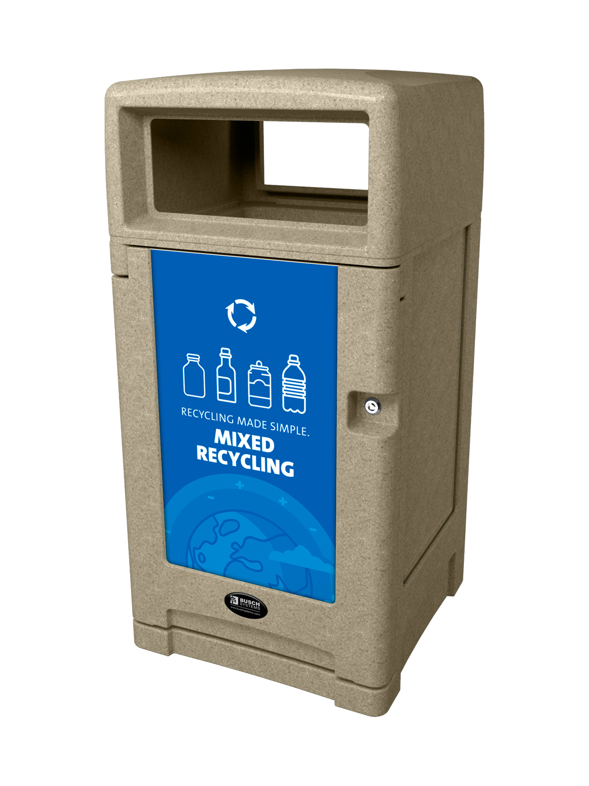 EXPRESSION – Single – Kit – Mixed Recycling – Full – Sandstone
