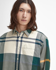 Renford Oversized Long-Sleeved Tartan Shirt Classic Tartan