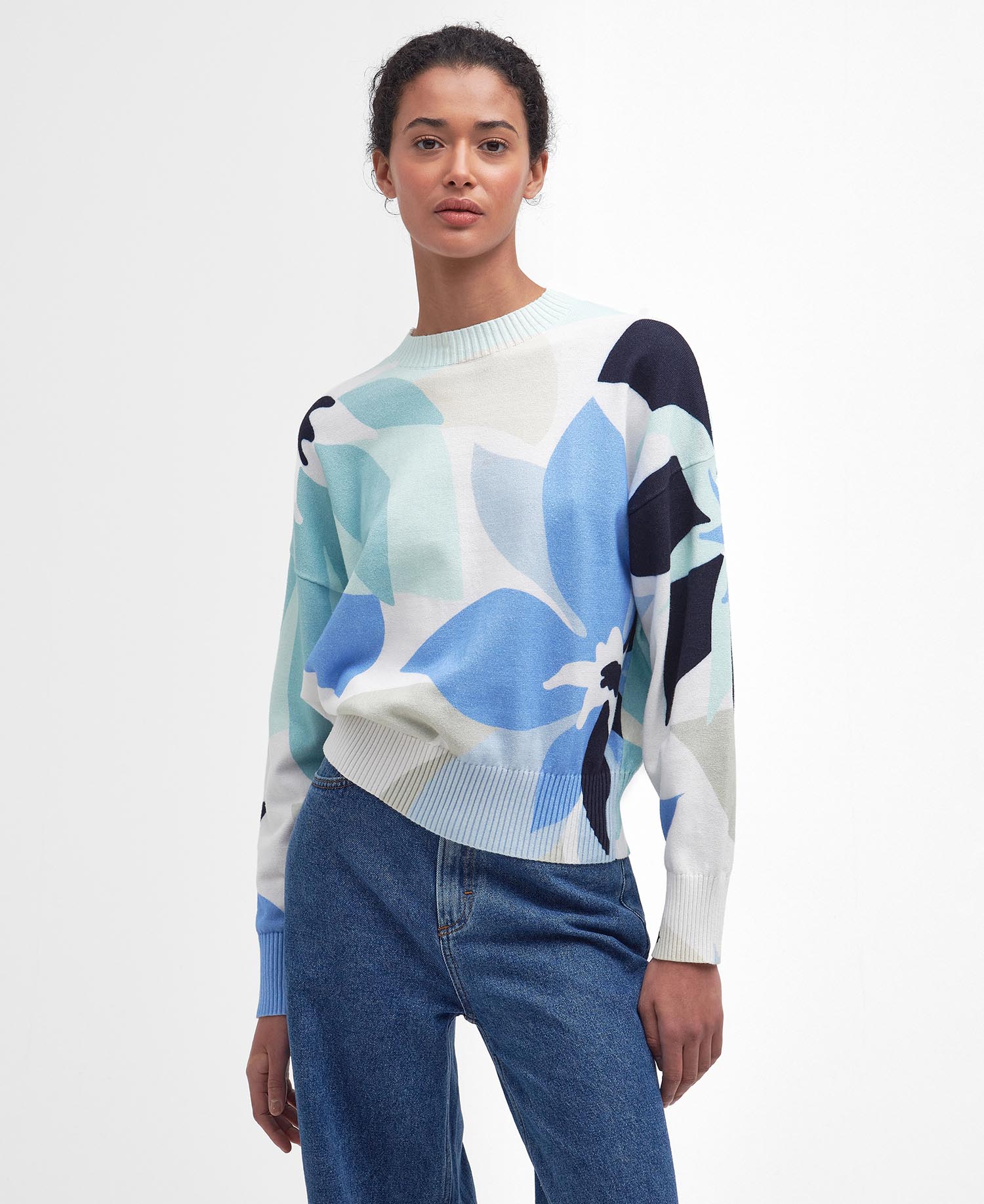 Nadia Floral Crew Neck Jumper image number 0