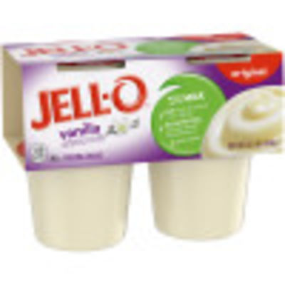 Jell-O Original Vanilla Pudding Snacks, 4 ct Cups