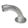 Concrete Slab Elbow, Die Cast Zinc, 1 in., 1.47 in. Top Dia., 2.43 in. Bottom Dia., 3.25 H x 3.5 W in.