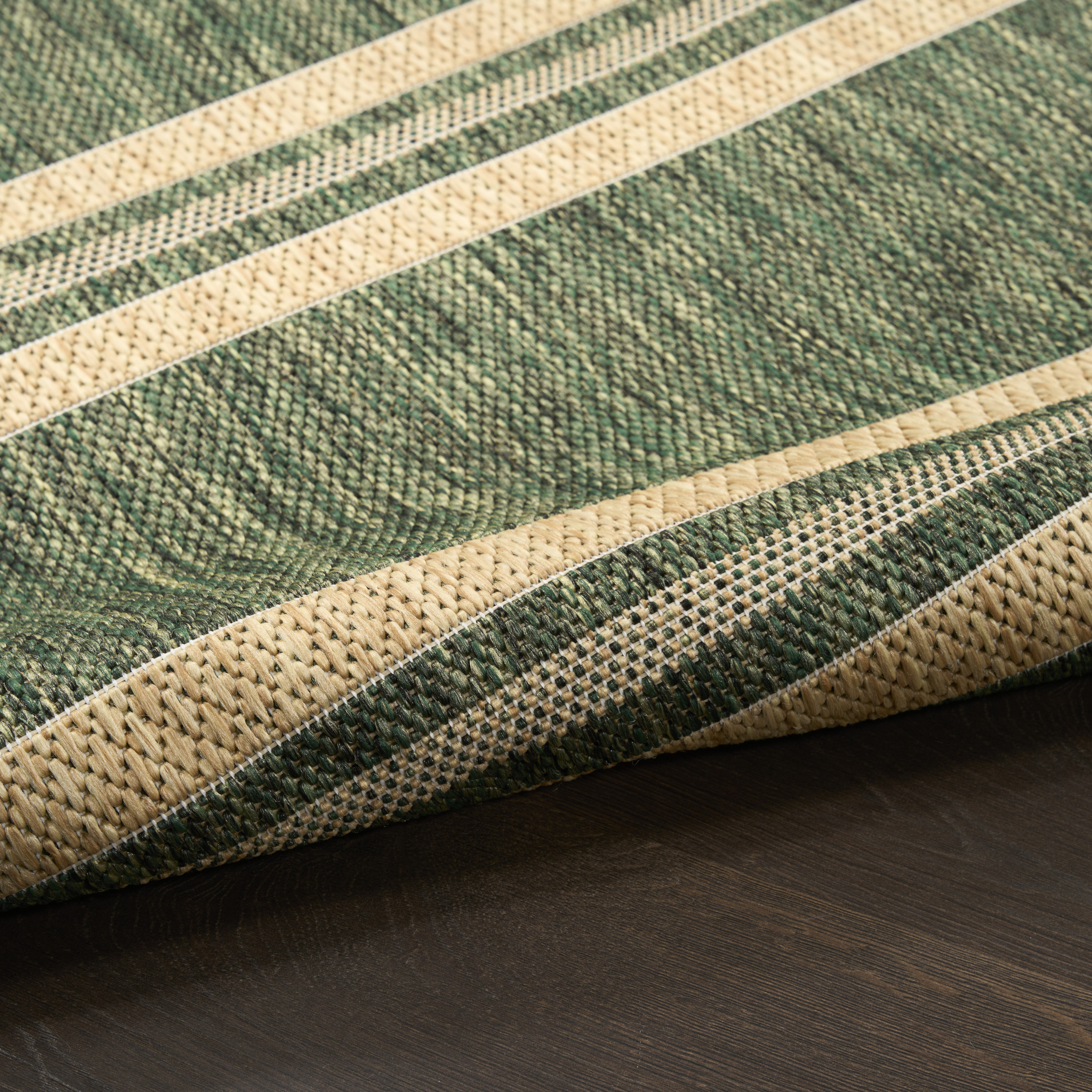 Nourison Horizon Indoor/Outdoor 9' x 12' Green Modern Rug