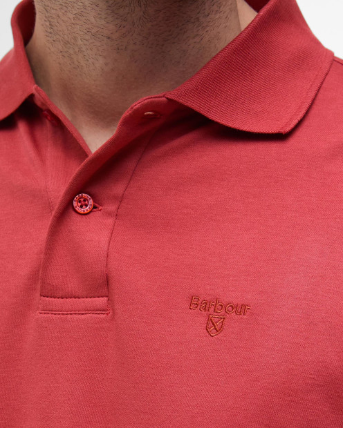 Hylton Short-Sleeved Polo Shirt Red Spice