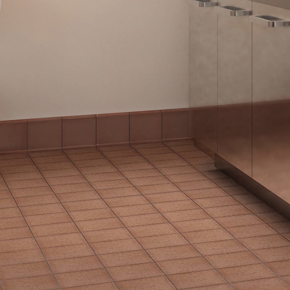 Lincoln Quarry Cove Base Mayflower Red 6 in. x 6 in. Ceramic Floor and Wall Trim