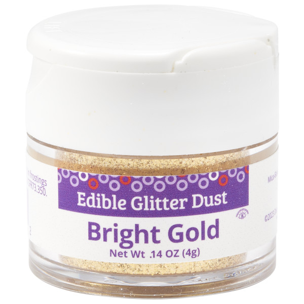 Bright Gold Dust 4g Edible Glitter