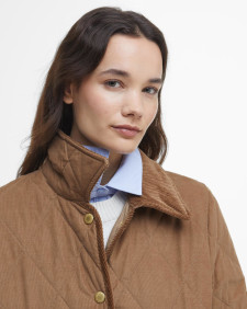 Cornelia Quilted Jacket Beige/Sky Dress Tartan