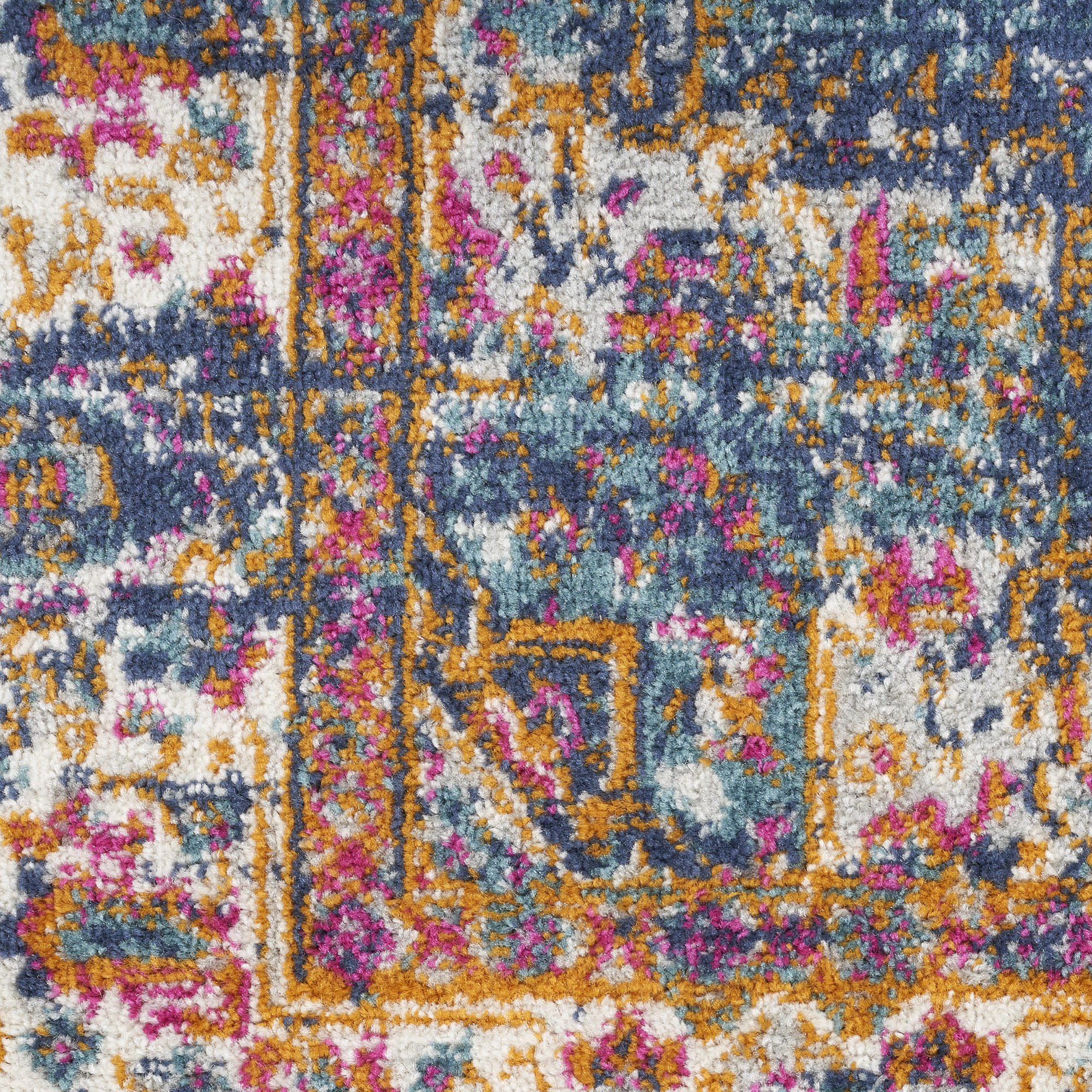 Nourison Passion 2'2" x 10' Navy Vintage Indoor Rug
