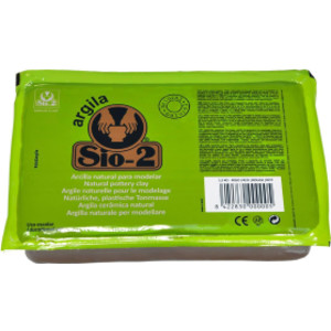 SIO-2® Argila Natural Pottery Clay, 2.2 lb (1 kg), Red