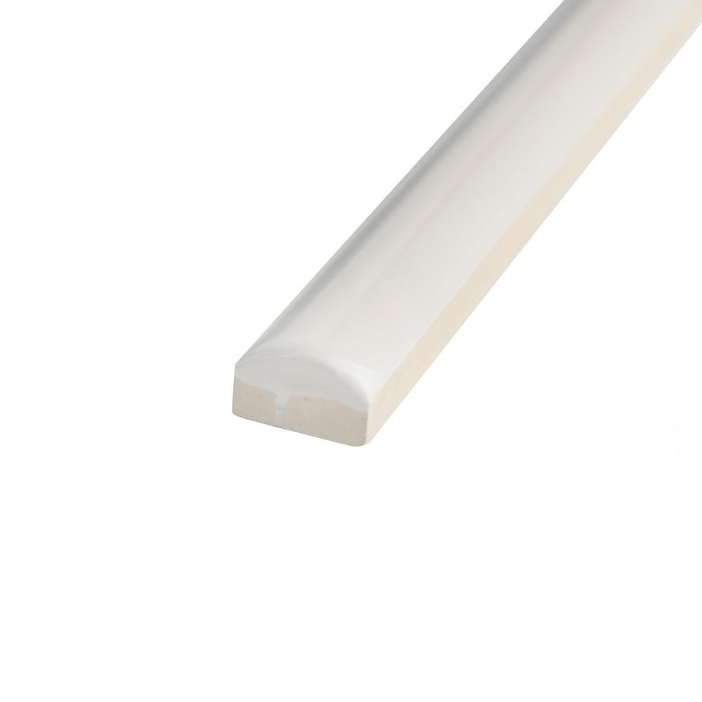 Twist Soft Cream 1/2 in. x 11-3/4 in. Ceramic Wall Trim