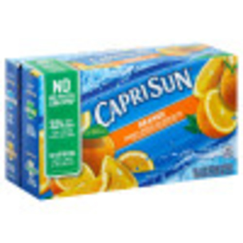 CAPRI SUN Orange Juice Pouch, 6 oz. Pouches (Pack of 40)