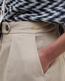 Lucy Wide-Leg Trousers Light Sand