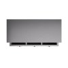 46-inch 120-volt three-well 2-Series deluxe hot-food station with black solid base and cafeteria-style breath guard