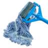 Carlisle, Flo-Pac®, Medium, Looped-End, 0" Headband, Synthetic, Blue, Wet Mop