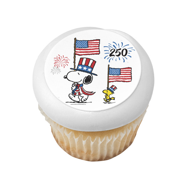 Peanuts® Snoopy® 250th Celebration PhotoCake® Edible Image®