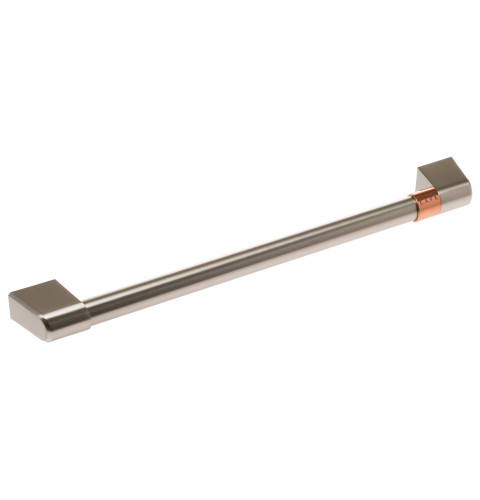 DOOR HANDLE W/Café™ BAND - BRUSHED STAINLESS