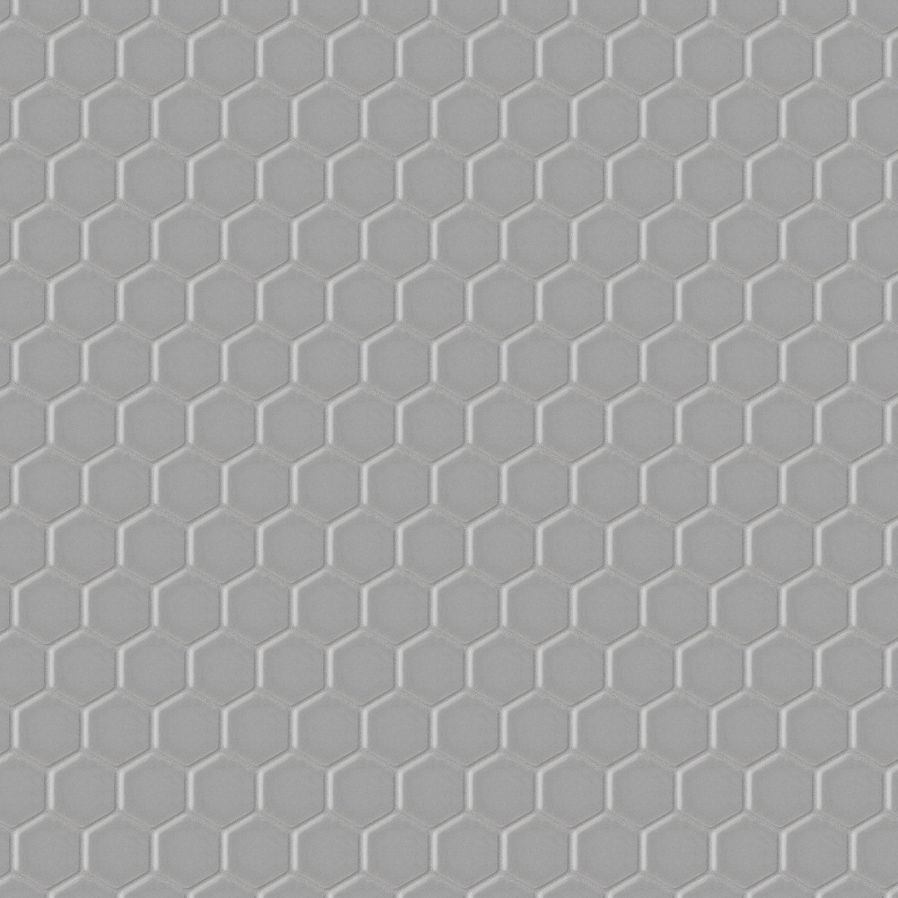 Metro 1″ Hex Matte Light Grey 10-1/4 in. x 11-3/4 in. Porcelain Mosaic Tile