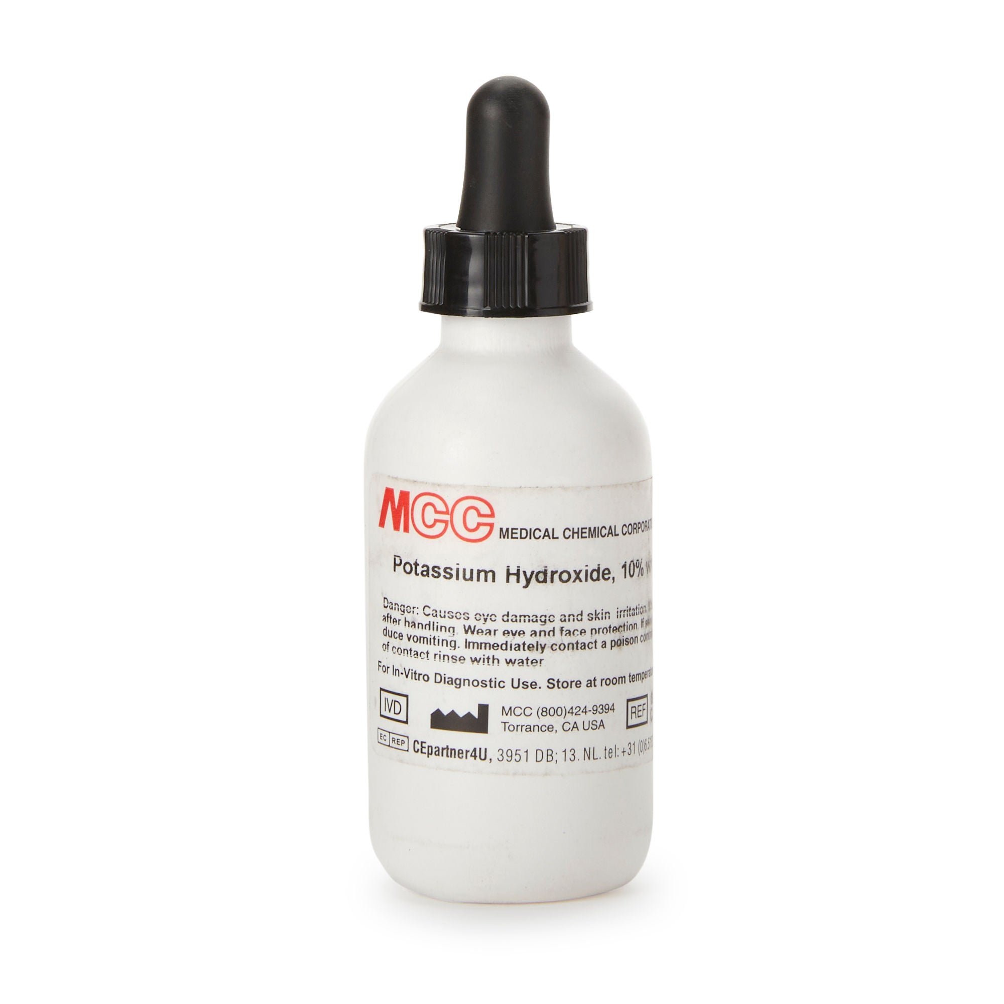 Medical Chemical STAIN, POTASSIUM HYDROXIDE KOH10% 2OZ DROPPER BTL
