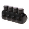 4-Port Gray Multi-Tap Pre-Insulated Connector, 3/0 - 4 AWG