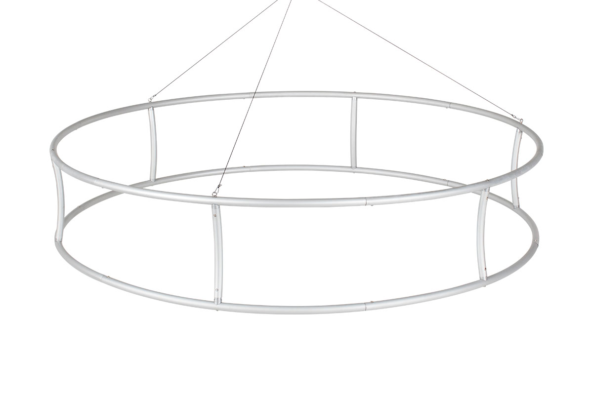 Circle 8'w x 3'h Hanging Sign
