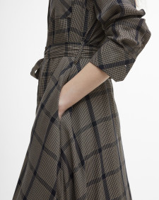 Claudia Check Midi Dress Multi